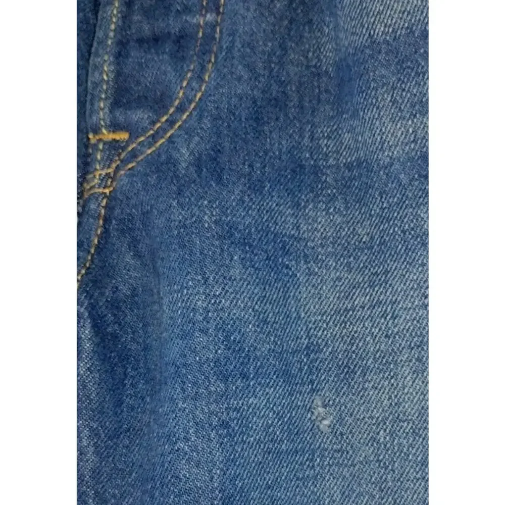 Levis Jeans Mens 28x30 501 Original Straight Button Fly Classic distressed denim